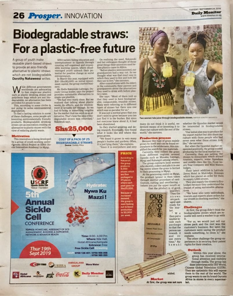 Africa in the Daily Monitor - SINA (Social
